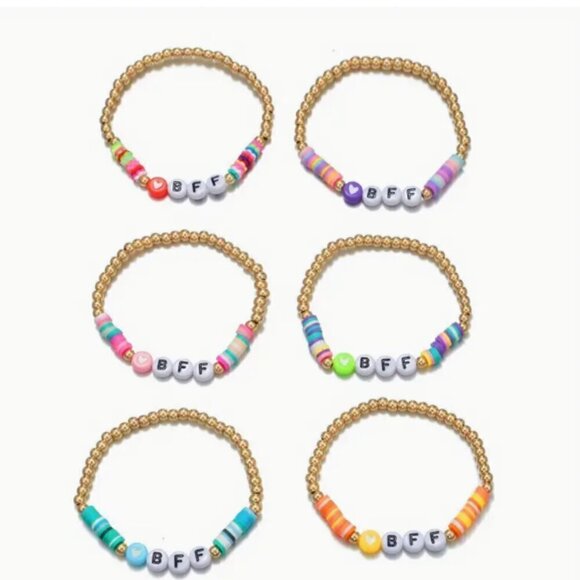 2/$30 DEAL NWT Swift Friendship Bracelet 6 piece set Colorful Beads Jewelry - Picture 8 of 10